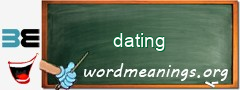 WordMeaning blackboard for dating